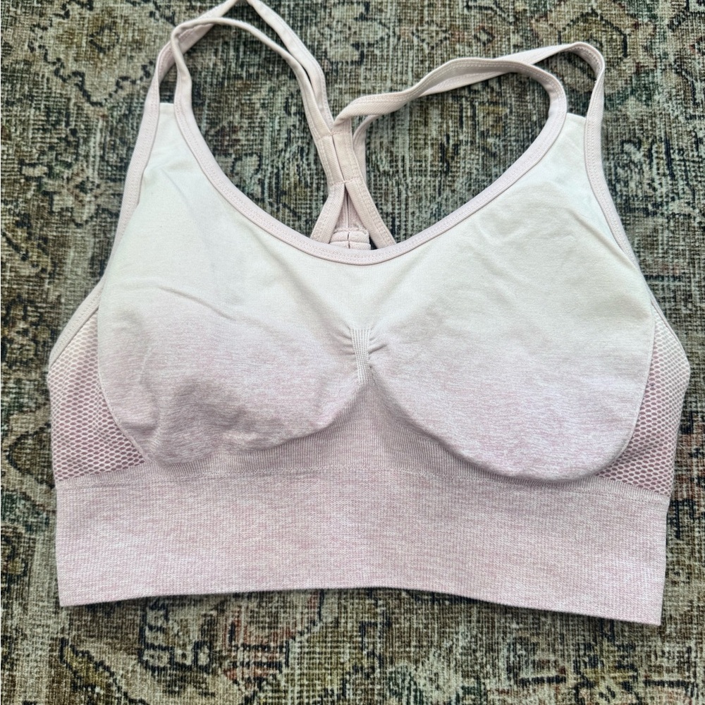 Velocity Light Pink Sports Bra